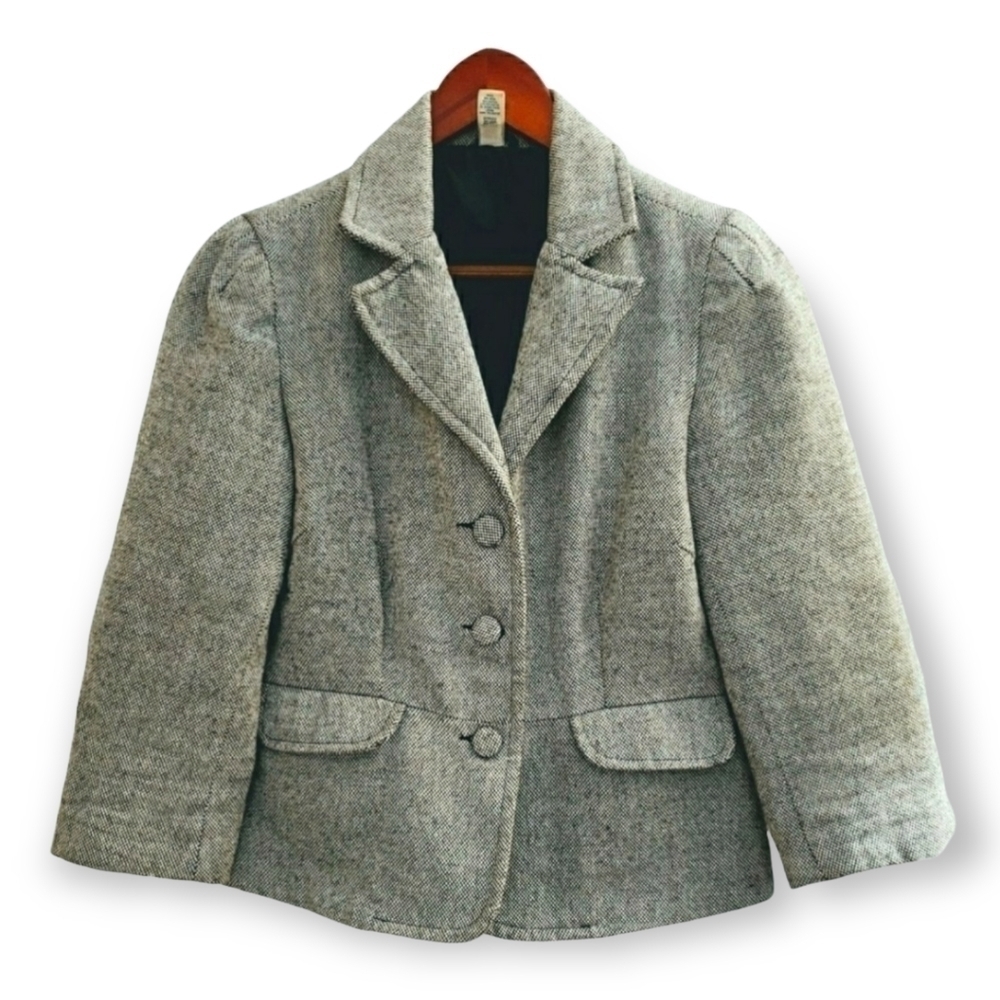 Old Navy | S blazer cloth covered buttons black